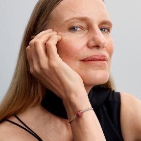 Pandora ékszer Piros tűzzománcos rózsa ezüst charm 793673C01