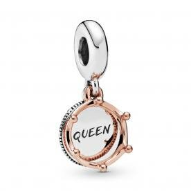 Pandora ékszer Queen függő rozé ezüst charm 788255