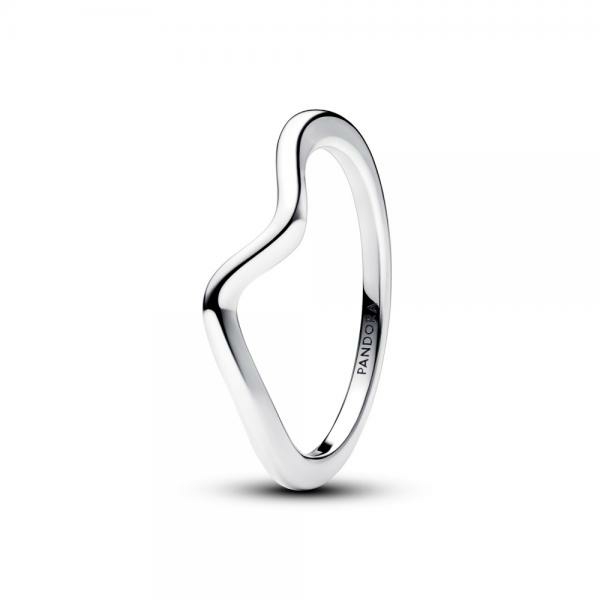 Pandora ékszer Ragyogó hullám ezüst gyűrű 