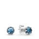 Pandora ékszer Ragyogó kék korona ezüst fülbevaló kristállyal 298311NMB