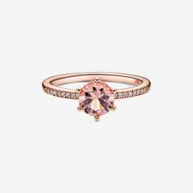 Pandora ékszer Ragyogó rózsaszín korona rozé gyűrű 