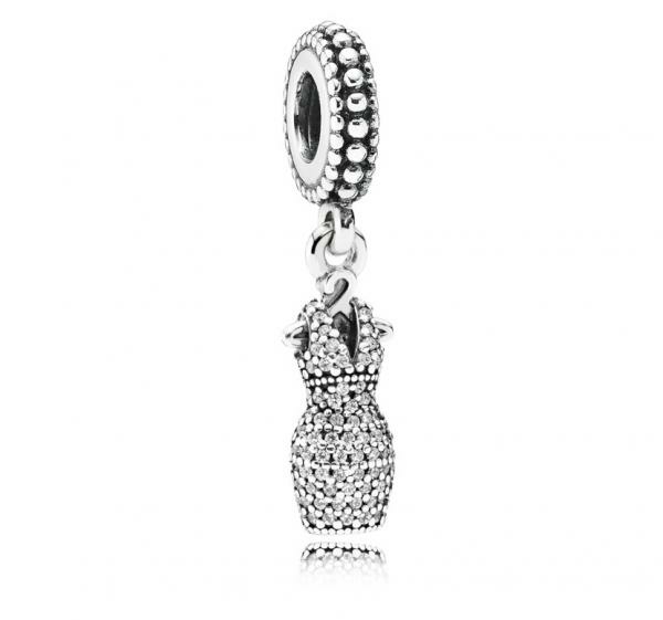 Pandora ékszer Ragyogó ruha ezüst charm 792062CZ