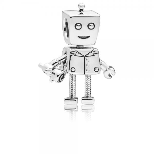 Pandora ékszer Rob robot ezüst charm 797819