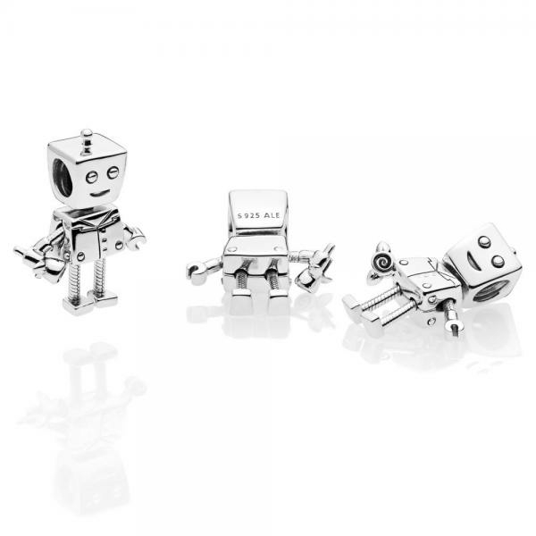 Pandora ékszer Rob robot ezüst charm 797819