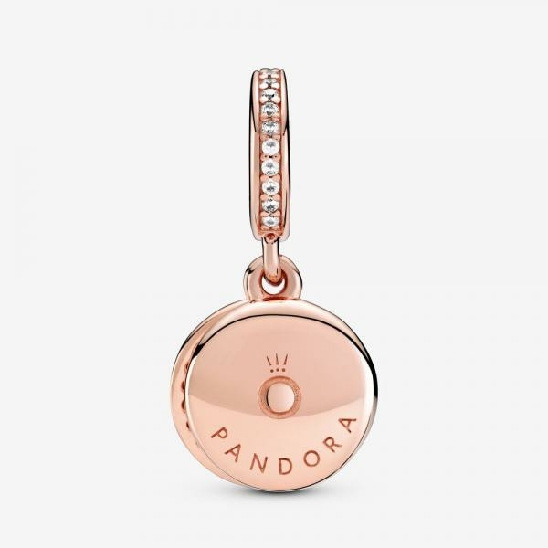 Pandora ékszer Rozé függő charm rózsaszín kövekkel 789186C02