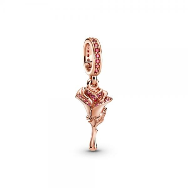 Pandora ékszer Rózsa rozé függő charm 789312C01