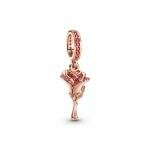 Pandora ékszer Rózsa rozé függő charm 789312C01