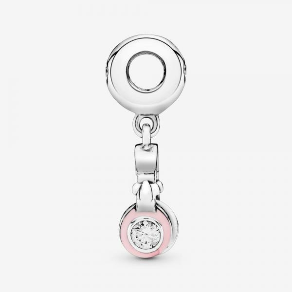 Pandora ékszer Rózsaszín fejhallgató ezüst charm 797902EN160