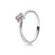 Pandora ékszer Rózsaszín keleti virág ezüst gyűrű 