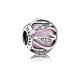 Pandora ékszer Rózsaszín ragyogás ezüst charm cirkóniával 791969PCZ