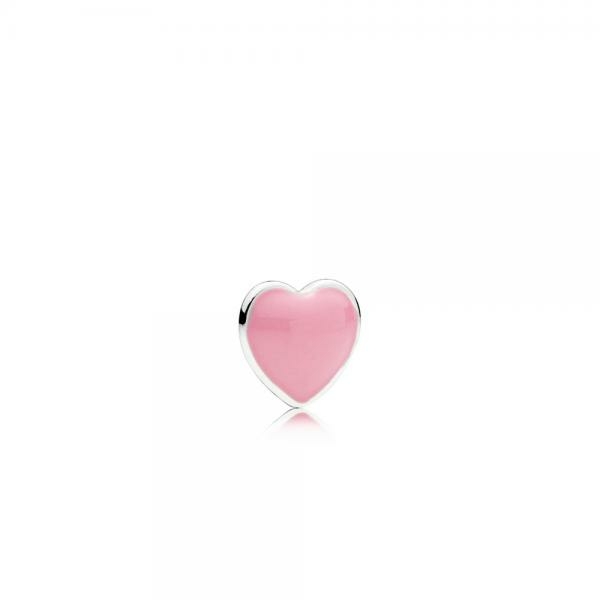 Pandora ékszer Rózsaszín szív petite medálelem 792169EN24
