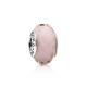 Pandora ékszer Rózsaszí­n fazettált muránói üveg ezüst charm 791068