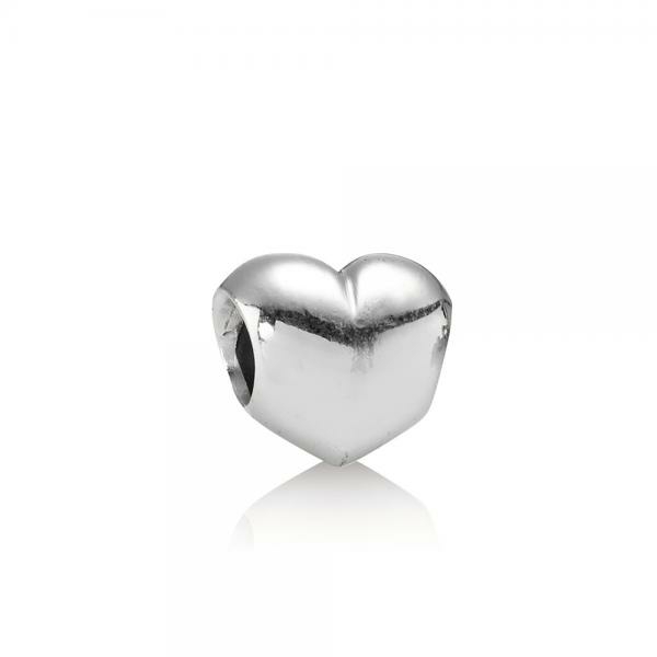 Pandora ékszer Selymes szí­v ezüst charm 790137