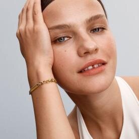 Pandora ékszer Shine karkötő gravírozható lappal 