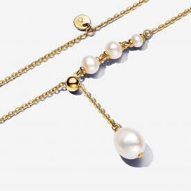 Pandora ékszer Shine nyaklánc függő tenyésztett gyöngyökkel 363259C01-65