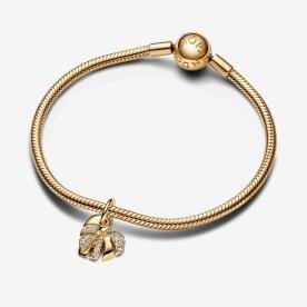 Pandora ékszer Shine pálma levél charm 763349C01