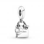 Pandora ékszer Shopping bag függő ezüst charm 799536C00