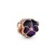 Pandora ékszer Sötét lila árvácska rozé charm 780777C01