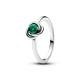 Pandora ékszer Sötét zöld örökkévalóság körök ezüst gyűrű 