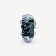 Pandora ékszer Sötétkék hullámok muránói üveg ezüst charm 798938C00