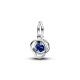 Pandora ékszer Sötétkék örökkévalóság körök függő ezüst charm 793125C09