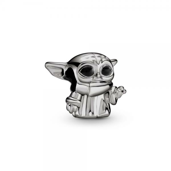 Pandora ékszer Star Wars Grogu ruthenium bevonatú charm 749253C01