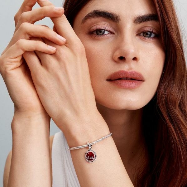 Pandora ékszer Stranger Things sötétben világító függő ezüst charm 793563C01