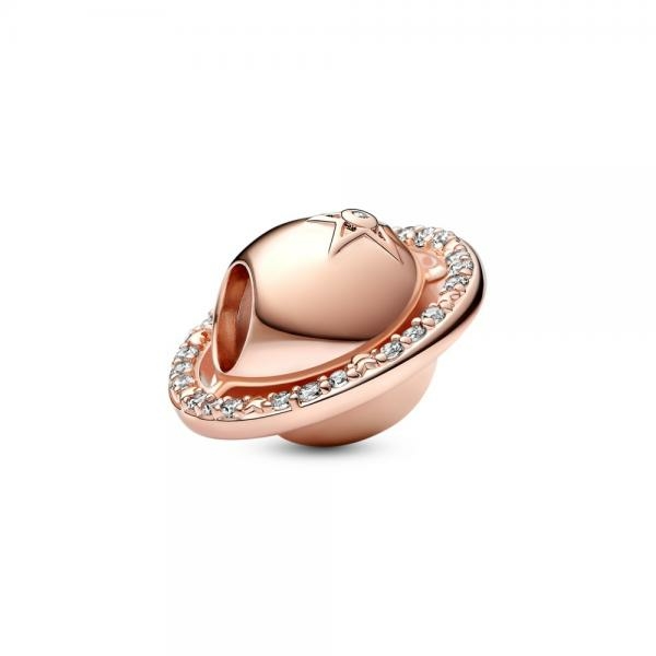 Pandora ékszer Szaturnusz bolygó rozé charm 782438C01