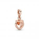 Pandora ékszer Szemtelen őszibarack ME rozé mini függő charm 781212C01