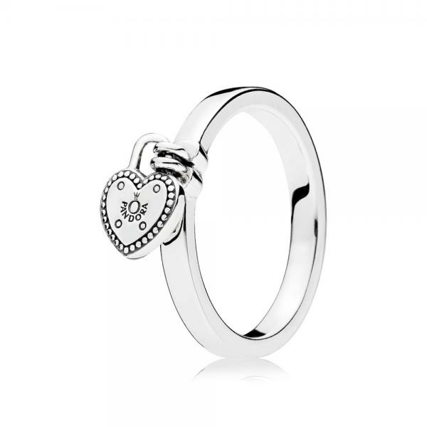 Pandora ékszer Szerelem lakat ezüst gyűrű 