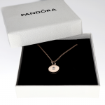 Pandora ékszer Szerelem lakat rozé nyaklánc szett PSZ69