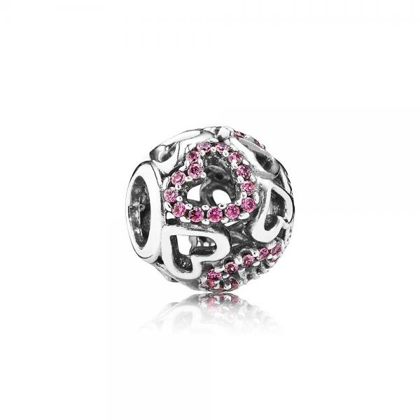 Pandora ékszer Szerelembe esve ezüst charm cirkóniával 791424CZS