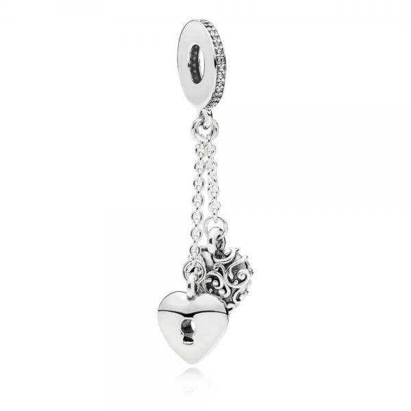 Pandora ékszer Szerelemlakat ezüst charm 797642CZ