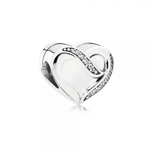 Pandora ékszer Szerelemszalag ezüst charm 791816CZ