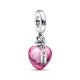 Pandora ékszer Szerelmi bájital szív muránói üveg függő charm 792509C01