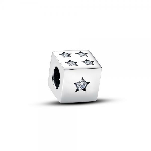 Pandora ékszer Szerencse kocka ezüst charm 793581C01