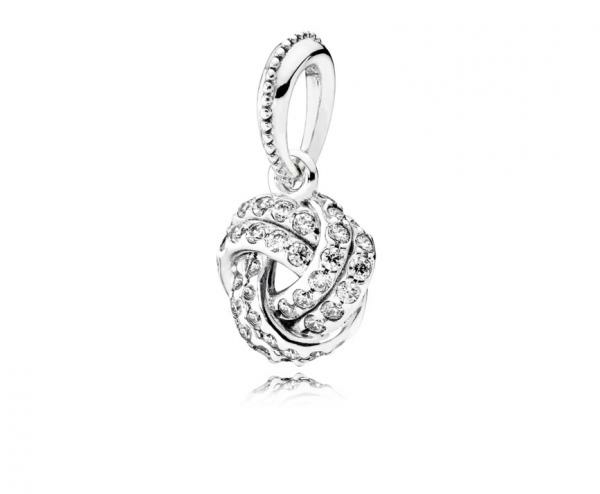 Pandora ékszer Szeretet ragyogó köteléke ezüst medál 390385CZ