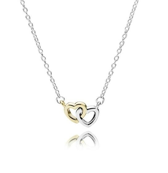 Pandora ékszer Szeretetben egyesülve 14K arany ezüst nyaklánc 590517-45