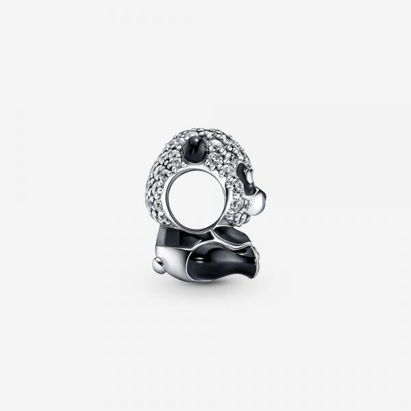 Pandora ékszer Szikrázó aranyos panda ezüst charm 790771C01