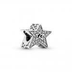 Pandora ékszer Szikrázó aszimmetrikus csillag ezüst charm 790016C01
