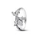 Pandora ékszer Szikrázó aszimmetrikus herbárium ezüst gyűrű 