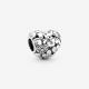Pandora ékszer Szikrázó áttört szívvarázs ezüst charm 791061C01