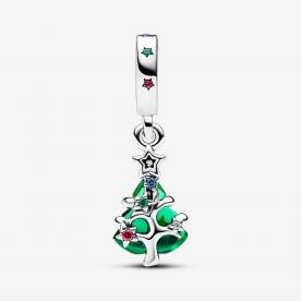 Pandora ékszer Szikrázó karácsonyfa függő ezüst charm 792983C01