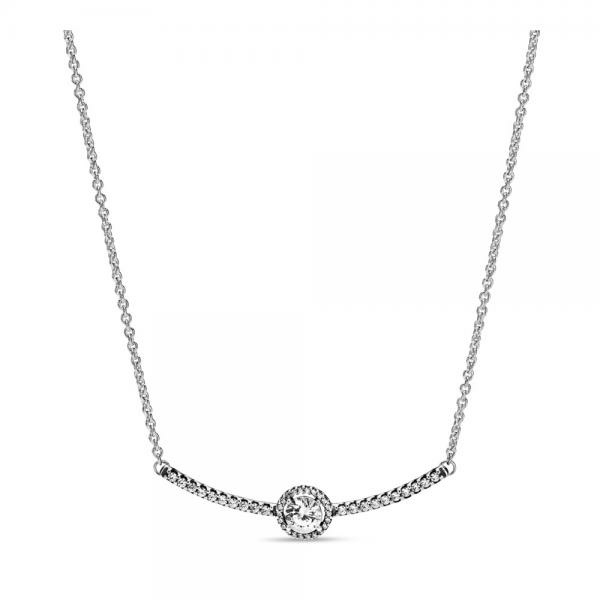 Pandora ékszer Szikrázó kör ezüst nyaklánc 398490C01-45