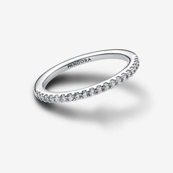 Pandora ékszer Szikrázó körbe köves ezüst gyűrű 