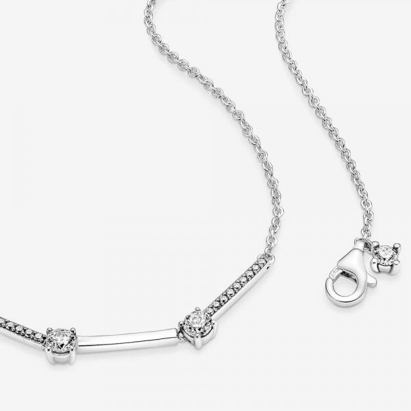 Pandora ékszer Szikrázó pávé collier ezüst nyaklánc 390059C01-45