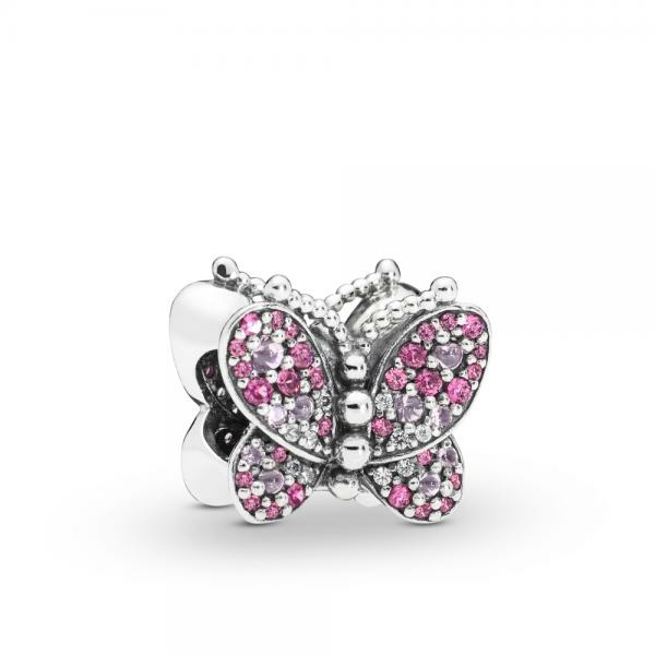 Pandora ékszer Szikrázó pillangó ezüst charm 797882NCCMX