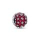 Pandora ékszer Szikrázó piros pávé körök ezüst charm 792630C03