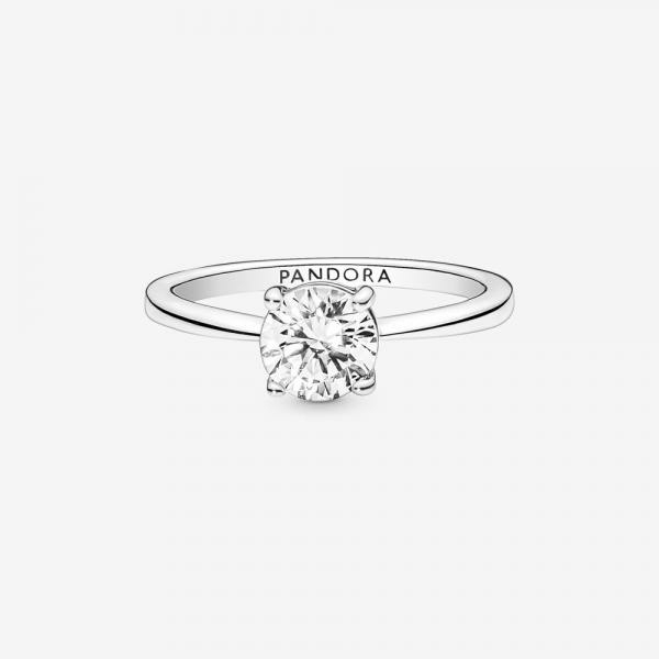 Pandora ékszer Szikrázó solitaire ezüst gyűrű cirkóniával 