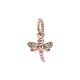 Pandora ékszer Szikrázó szitakötő rozé charm 388803C01